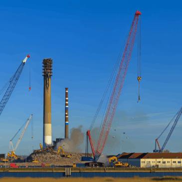 Danmarks største skorsten rives ned i Esbjerg