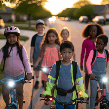 Sådan bliver børn synlige og sikre i trafikken