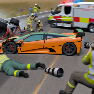 Flere fotografer såret i dramatisk supercars-ulykke